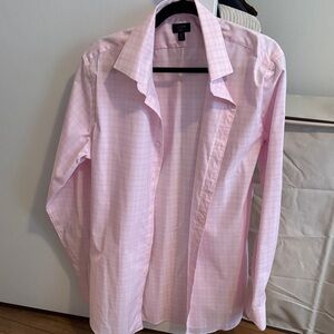 J Crew Pink Button-Up Shirt